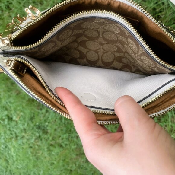 Coach Mia Crossbody Handbag in Leather & Signature Canvas - Picture 11 of 16